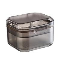 ราคา Upsee เคสใส่ของฟันปลอมใสกันฝุ่นหลายชั้นอาหารเกรดพร้อมฝาทำความสะอาดที่ใส่ฟันปลอม ABS พร้อมแปรงกรองกล่องเก็บของสำหรับผู้สูงอายุ (19611483526)