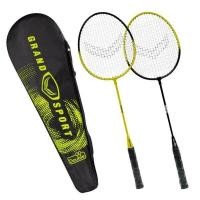 ราคา ไม้แบดมินตัน ไม้แบดคู่ Grand sport FBTฟรี ลูกแบด 3ลูก พลาสติก 2 ชิ้น ขนไก่สี พร้อมปลอกใส่ (16915066640)