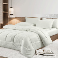 ราคา ibed ผ้านวมเย็บติดพร้อมห่ม Softex Satin ลายสี่เหลี่ยม 3 5 ฟุต5 ฟุต6 ฟุต STRIPED COLLECTION (20456937561)