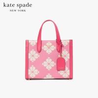 ราคา KATE SPADE NEW YORK SPADE FLOWER TWO TONE CANVAS MANHATTAN SMALL TOTE KB959 กระเป๋าถือ (19419193752)
