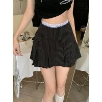 ราคา กระโปรงกางเกง ทรงเทนนิส ลายทางเอวยืด สินค้าพร้อมส่ง 9112 6018 NZ XM XX (19535089390)