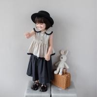 ราคา ชุดเสื้อผ้า2ชิ้นสำหรับเด็กผู้หญิงลายหมีผ้าลินินและผ้าฝ้ายสำหรับเด็กชุดฤดูร้อนกางเกงกระโปรงเด็ก (18847310949)