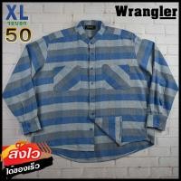 ราคา Wrangler แท้ อก 50 ไซส์ XL เสื้อเชิ้ตผู้ชาย แรงเลอร์ สีฟ้าเทา เสื้อแขนยาว เสื้อใส่เที่ยวใส่ทำงาน (16206094678)