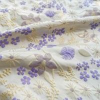 ราคา ชุดเดรสผ้าแจ็คคาร์ดนูนของผู้หญิงแบบทำมือไหมสีทอง TJ8929ผ้าบับเบิลย้อมเส้นด้ายสีม่วงขนาดเล็ก (17175315140)