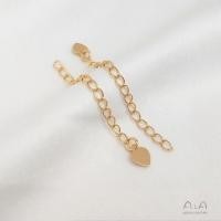ราคา โซ่ต่อขยายรูปหัวใจหยดน้ำสีในแพ็คทอง14K โซ่ขยายสร้อยคอ Diy สร้อยข้อมือทำด้วยมือเครื่องประดับอัญมณีแรก (17981813935)