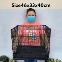 ราคา มี 4 ขนาด กรงเหล็กพับ กรงกันสนิมแข็งเเรง ขนาดใหญ่ กรงหมา กรงแมว กรงเต่า กระต่ายเเพรีด็อก พร้อมถาด พับเก็บได้ (1783198393)