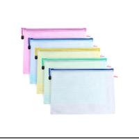 ราคา Zip Bag A4 ซองซิปตาข่าย A4 คละสี 1 ชิ้น ซองซิป กระเป๋า อุปกรณืจัดเก็บเอกสาร เครื่องเขียน (18817706516)