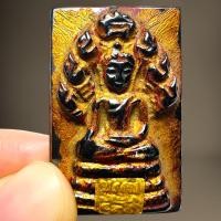 ราคา พระสมเด็จพิมพ์นาคปรกเนื้อเหล็กดูดปิดทองแท้ขรัวโตพระสมเด็จ (18774914789)