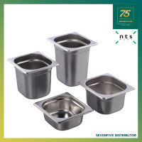 ราคา NTS GN PAN ถาดอุ่นอาหาร อ่างอุ่นอาหาร ถาดสแตนเลส GN1 6 กว้าง162 x ยาว176 มม NTS1 GN16 (7395373785)