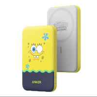 ราคา Anker 621 SpongeBob MagGo ไร้สายแม่เหล็กที่ชาร์จ5000MAh ชาร์จเร็วด้วยพลังงานมือถือ (19963159522)