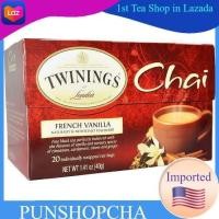 ราคา ชาทไวนิงส์ Twinings Chai Tea French Vanilla 20Tea Bags ชาชัยอินเดียรสวานิลลาฝรั่งเศส แบบกล่อง 20 ซอง ชาอังกฤษนำเข้าจากต่างประเทศ (7676186979)