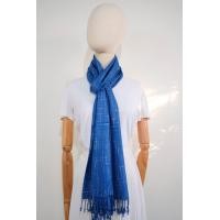 ราคา ผ้าพันคอย้อมคราม ทอมือ 4 ตะกอ (20590710033)