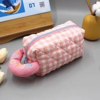 ราคา koreafashionshop KR1903 กระเป๋าจัดระเบียบเครื่องสำอางค์ ลายสก็อตMELODY (19645146933)