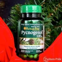 ราคา สารสกัดเปลือกสนฝรั่งเศส ฝ้าจาง ริ้วรอยลด ผิวขาวใส puritan Pride Pycnogenol 100 mg 30 Capsules พร้อมส่ง (20728432660)