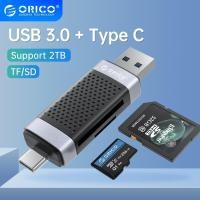 ราคา เครื่องอ่านการ์ดหน่วยความจำ USB3 0 ORICO Type C สมาร์ทเครื่องอ่านการ์ดแบบพกพาเป็น SDXC SDHCหน่วยความจำ MMC การ์ดอะแดปเตอร์คอมพิวเตอร์แล็ปท็อปอุปกรณ์เสริม (18216362856)