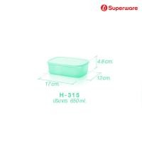 ราคา Srithai Superware กล่องถนอมอาหารพลาสติก กล่องใส่อาหาร ปริมาตร 230 9800 ml Food box H SERIES แบบเหลี่ยม 7 รุ่น (16535339672)