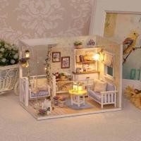 ราคา บ้านตุ๊กตาลูกแมวจิ๋วชุดสร้างโมเดลจิ๋วประกอบบ้าน ชุดบ้านสร้างสรรค์ห้องนอนตกแต่งห้องนอนพร้อมเฟอร์นิเจอร์ (19706039845)