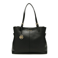 ราคา กระเป๋าถือ Michael Kors แท้ หนังแท้ หนังนิ่ม รุ่นใหม่ ใบใหญ่ สวยหรู สะพายขึ้นไหล่สวย Michael Kors Lenox Large In Leather Tote 35S0GYZT3L Black สีดำ (7759699886)