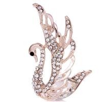 ราคา SHENGHAN Rhinestoneเข็มกลัดหงส์คริสตัลเข็มกลัดสัตว์เข็มกลัดปกเสื้อสูทเครื่องประดับ (6032746578)
