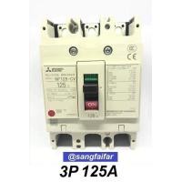 ราคา MITSUBISHI MCCB เบรคเกอร์ สวิตส์ตัดตอนอัติโนมัติ มิตซู No Fuse Breaker NF125CV 3P 80A 100A 125A รุ่น NF125 CV ของแท้ 100 (410877456)