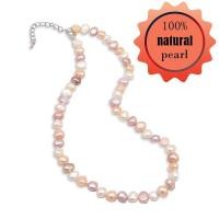 ราคา สร้อยคอมุกธรรมชาติบาร็อคสีดำ ขาว ม่วง สีสร้อยคอแฟชั่นผู้หญิง (19494217597)