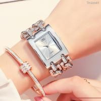 ราคา นาฬิกาผู้ชาย G D authours IP plating fashion watches square double chain in Europe and the hot style watch ladies of wrist 0230 (18965602999)