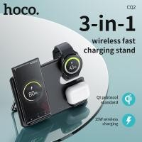 ราคา Hoco Samsung CQ2 100 ของแท้3 In 1ที่วางที่ชาร์จแบบไร้สายได้อย่างรวดเร็วชาร์จเร็วแท่นชาร์จไวสำหรับ Samsung Galaxy S22 S21 S20พิเศษ Watch1 5 Pro (20318323622)