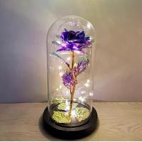 ราคา ดอกไม้กุหลาบฟอยล์โรแมนติก LEDฝาครอบแก้ว พร้อมไฟ LED ของขวัญทุกเทศกาล หลากแบบ โคมไฟกุหลาบตั้งโต๊ะ (16260769317)