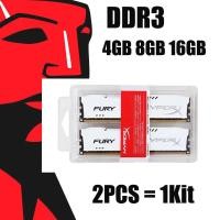 ราคา ชุดหน่วยความจำตั้งโต๊ะ DDR3 8G 16G 4G 2X4GB 2X8GB หน่วยความจำ1866MHz 1600MHz 1333MHz เดสก์ท็อปแรม PC3 12800 PC3 14900 1 5V DIMM HyperX PC หน่วยความจำ สีขาว (14622268949)