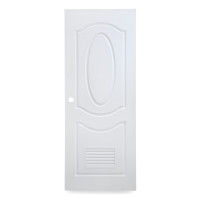 ราคา ประตูห้องน้ำ UPVC 70x200 ซม สีขาว เจาะ BAN (18487210658)