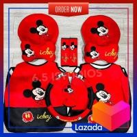 ราคา หุ้มเบาะรถยนต์ ลายมิกกี้เม้าส์ยืนเท้าเอว เท่มากสีแดง ลายนี้ขายดีมาก เบาะนั่งสีดำ ผ้ากำมะหยี่หนานุ่มอย่างดี (20716778981)