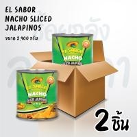ราคา Set 2 ชิ้น El Sabor Nacho Sliced Jalapenos พริกจาราพิโน่ดองในน้ำเกลือ 2 9 กิโลกรัม (20000289205)
