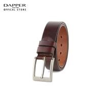 ราคา DAPPER เข็มขัดหนังแท้ Saddle Leather Pin Buckle Belt สีน้ำตาลแทน (15964711897)