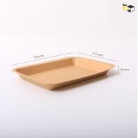 ราคา จานกระดาษคราฟท์เหลี่ยม ถาดอาหารกระดาษคราฟท์ ถาดขนม ถาดอาหาร (14423569165)
