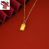 ราคา สร้อยทองเคแท้18kสร้อยคอผู้หญิง สร้อยคอจี้อิฐทองแฟชั่นเครื่องประดับเกาหลี (19667891374)