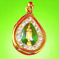 ราคา จี้พระประจำวันเกิด พระประวันเกิด พระประจำวัน สีประจำวันเกิด เลี่ยมกรอบหยดน้ำสีประจำวัน พระพุทธชินราช ชินราช พระคู่บ้าน ชุบทองไมครอน (19388134801)