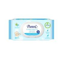 ราคา เพียวรีน เบบี้ไวพส์ สูตรเพียวแอนด์มายด์ 80 แผ่น (11829868293)