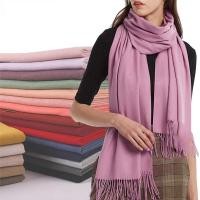 ราคา ผ้าพันคอ ผ้ากันหนาว ผ้าคลุมไหล่ แคชเมียร์ สีพื้น (15803092102)