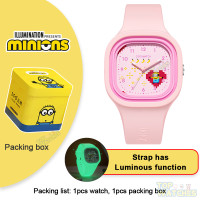 ราคา 100 ของแท้ MINIONS นาฬิกาสำหรับเด็กผู้หญิงนาฬิกากันน้ำนาฬิกาควอตซ์สำหรับเด็กนาฬิกาข้อมือเด็ก ของขวัญคริสต์มาส Luminous Watch for Girl 8877 (19986161012)