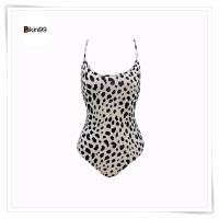 ราคา Bikini99 พร้อมส่งในไทย ชุดว่ายน้ำผู้หญิงวันพีซ ลายเสือดาว ชุดว่ายน้ำแฟชั่นเว้าหลัง 0025 (20278693845)