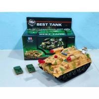 ราคา รถถังวิ่งชนถอย รถถังของเล่น มีล้อ รถถังเหมือนจริง โมเดลรถถัง 53650 มี2สีให้เลือก (19621552129)