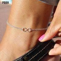 ราคา PDBH แฟชั่น Store 1ชิ้นเงินชุบจี้อินฟินิตี้โซ่คู่สร้อยข้อเท้าเครื่องประดับเท้าสร้อยข้อมือข้อเท้า (12278748367)