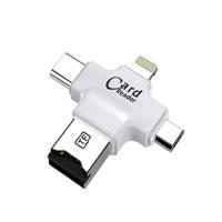 ราคา 4 in 1 Card Reader Type C Micro USB Adapter Micro SD Card Reader Card for iPhone iPad Smart OTG (11044703154)