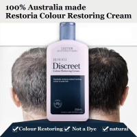 ราคา พร้อมส่ง Restoria discreet Colour Restoring Cream ครีมแต่งผมดำเรสโตเรีย น้ำมันใส่ผมดำ เรสโตเรีย 250ml (20477966160)