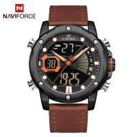 ราคา Naviforce 9172 ผู้ชายนาฬิกาหรูแฟชั่นกีฬาควอตซ์นาฬิกาข้อมือกันน้ำหนังสายนาฬิกาข้อมือ (12410305938)