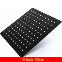 ราคา QUITE หัวฝักบัวสแตนเลส สี่เหลี่ยมหัวอาบน้ำฝน 8 10 12 นิ้ว ฝักบัวอาบน้ำฝนบางๆ ด้วยการเคลือบสีดำสี่เหลี่ยม (16648570702)