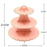 ราคา ชั้นวางเค้กกระดาษ แท่นวางเค้ก ชั้นวางคัพเค้ก ชั้นวางขนม (19230165338)