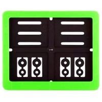 ราคา พร้อมส่งด่วนจากไทย กรอบป้ายทะเบียนมอเตอร์ไซค์ สีเขียวนีออน 1 ชุด พร้อมน๊อตติดตั้ง (20075199972)