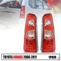 ราคา ไฟท้าย ไฟท้ายทั้งชุด ชุดไฟท้ายรถ โคมไฟท้ายพร้อมหลอด รุ่น TOYOTA AVANZA อแวนซ่า MPVอแวนซา ปี 2006 07 08 09 10 11 ขั้วปลั๊ก หลอดครบชุด โคมแดง (19465718573)