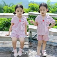 ราคา 0 9 Y ชุดเซ็ทเด็ก ชุดกะเหรี่ยงเด็ก ผ้าฝ้ายพื้นเมืองฟอกนุ่มสีชมพู (14449577554)